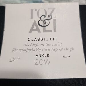 Roz & Ali Classic Fit Ankle Pants with Studded Fringe - NWT 20W